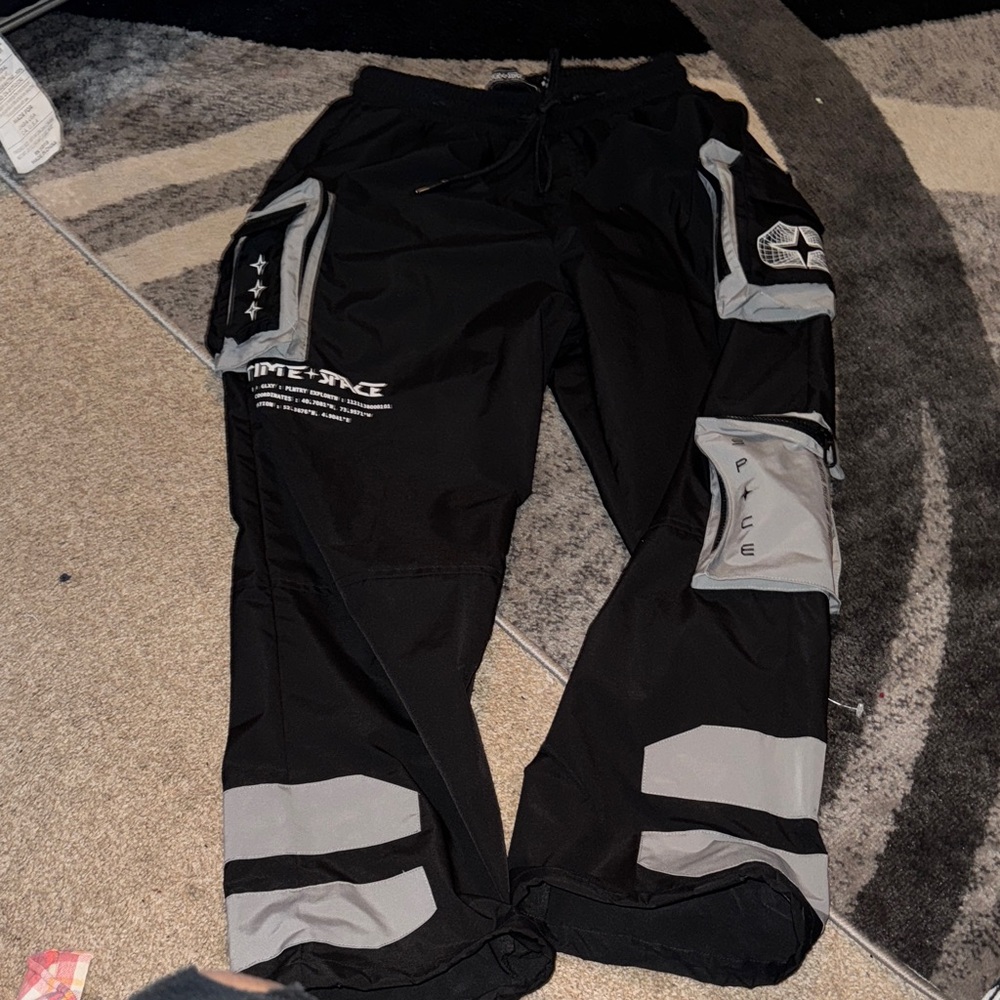 Men's Black and Gray Pants